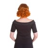 Haut rockabilly noir Hell bunny