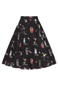 Jupe patineuse moti cocktail vintage