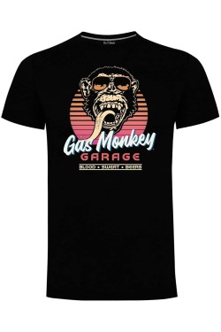 Tee shirt gas monkey garage France logo