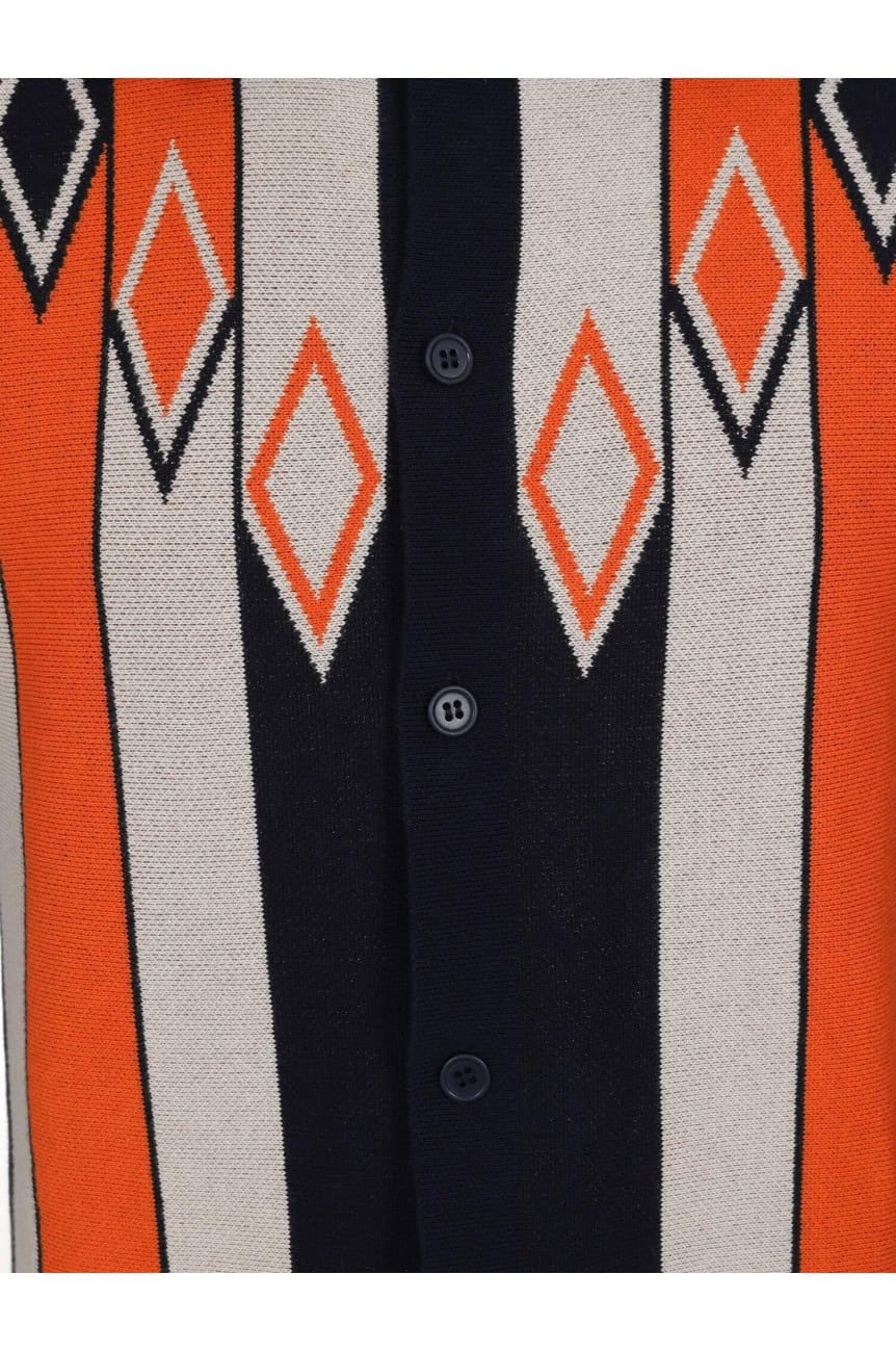Cardigan homme vintage bleu