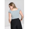 Haut marin pin up dolly top