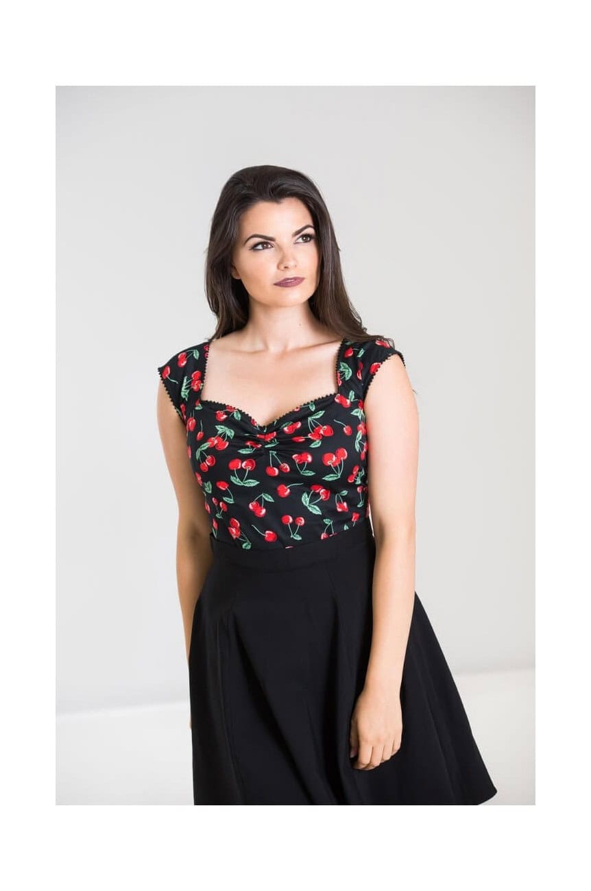 Haut cerises année 50 hell bunny