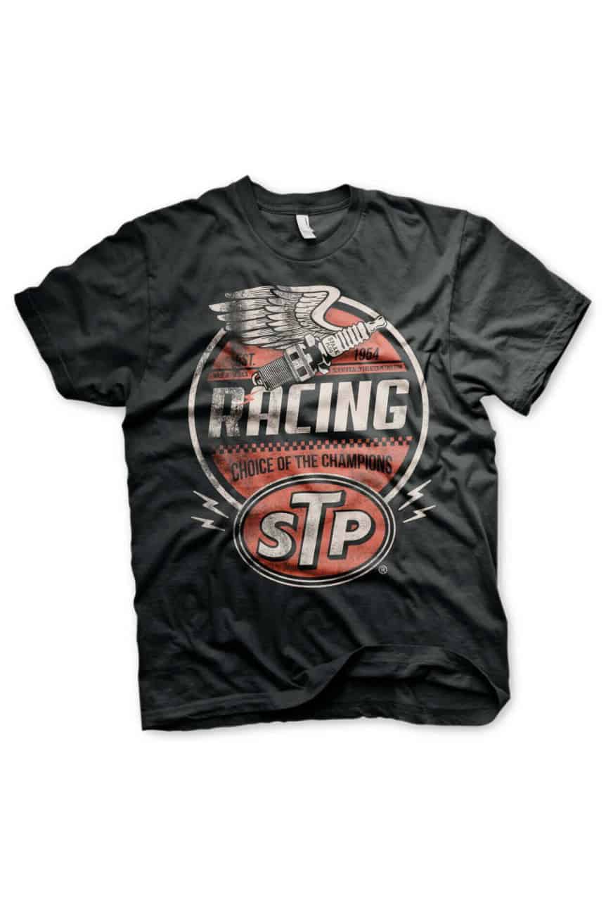 Tee shirt STP racing team noir