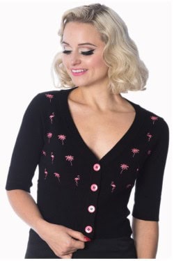 Cardigan manches 3/4 noir