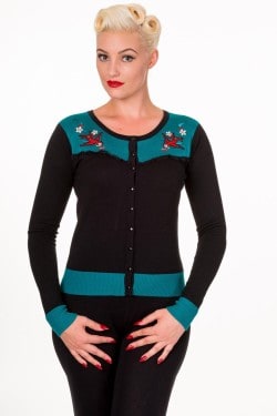 Cardigan rock'n roll old school