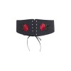 Ceinture brodée roses