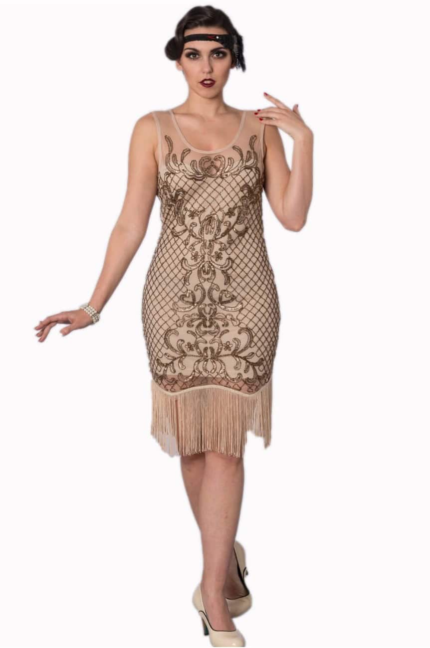 Robe années 20 écrue