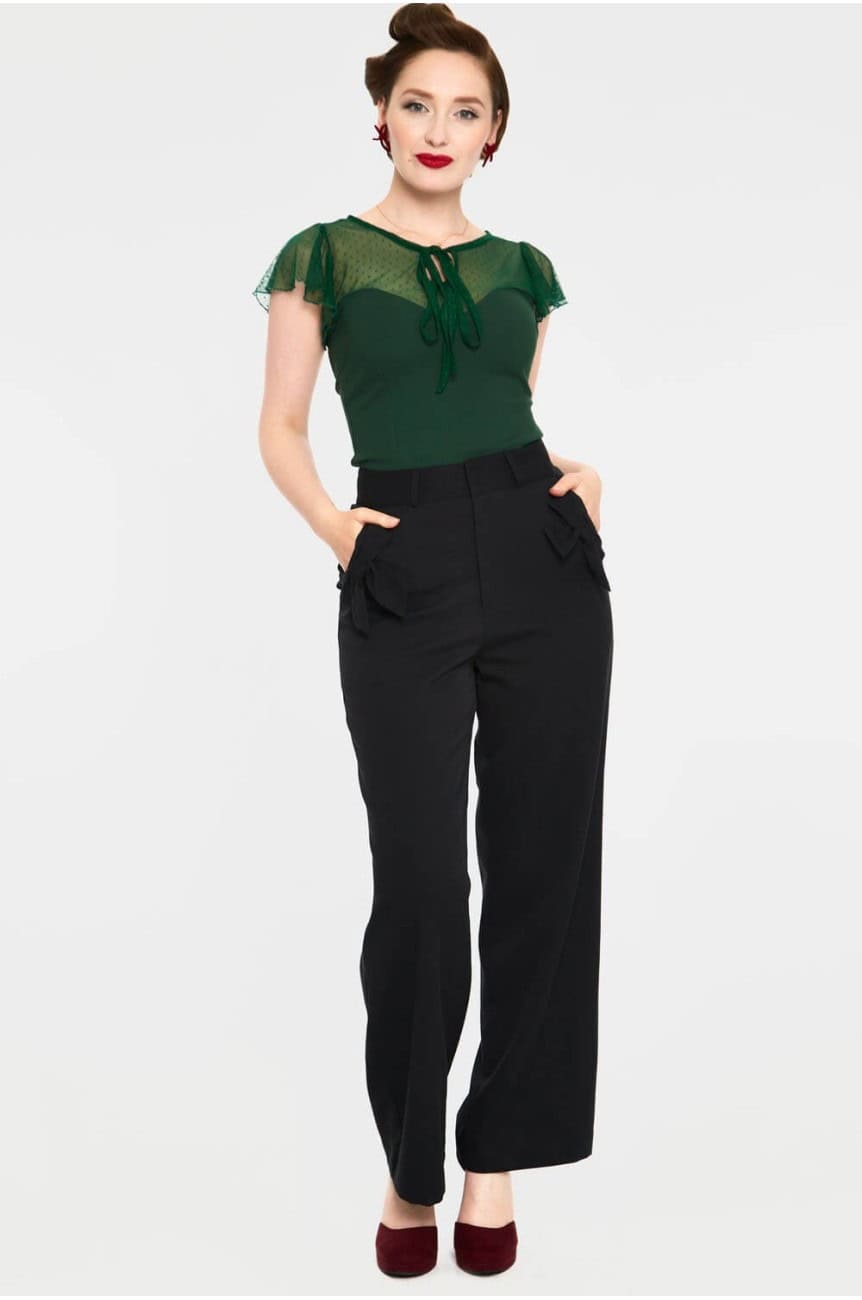 Haut voile vert retro