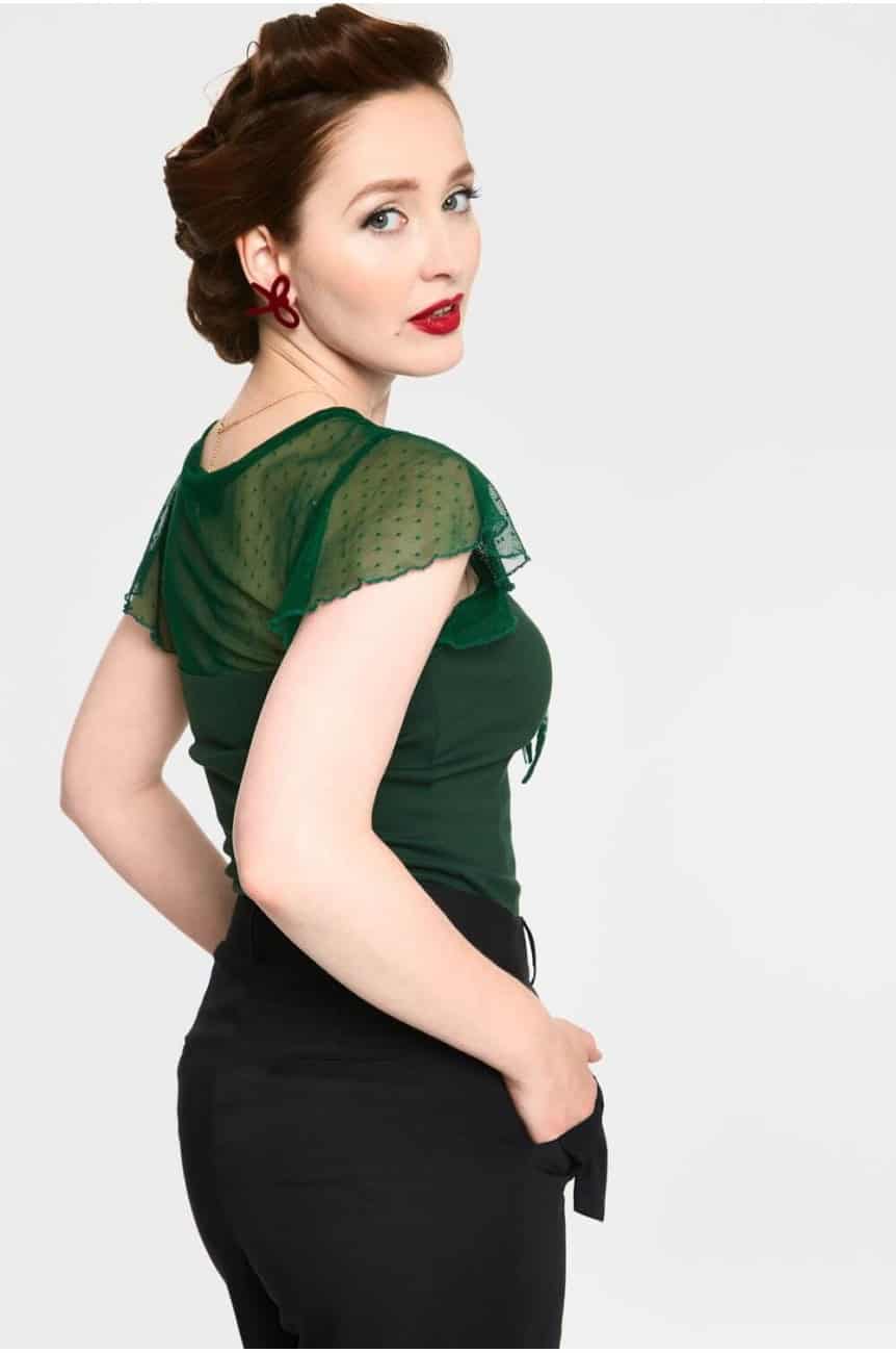 Haut voile vert pin up