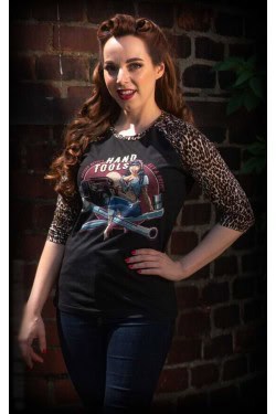 T-shirt manches leopard Rumble 59