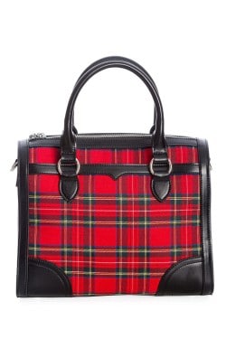 Sac tartan rouge