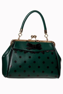 Sac pin-up vert a pois