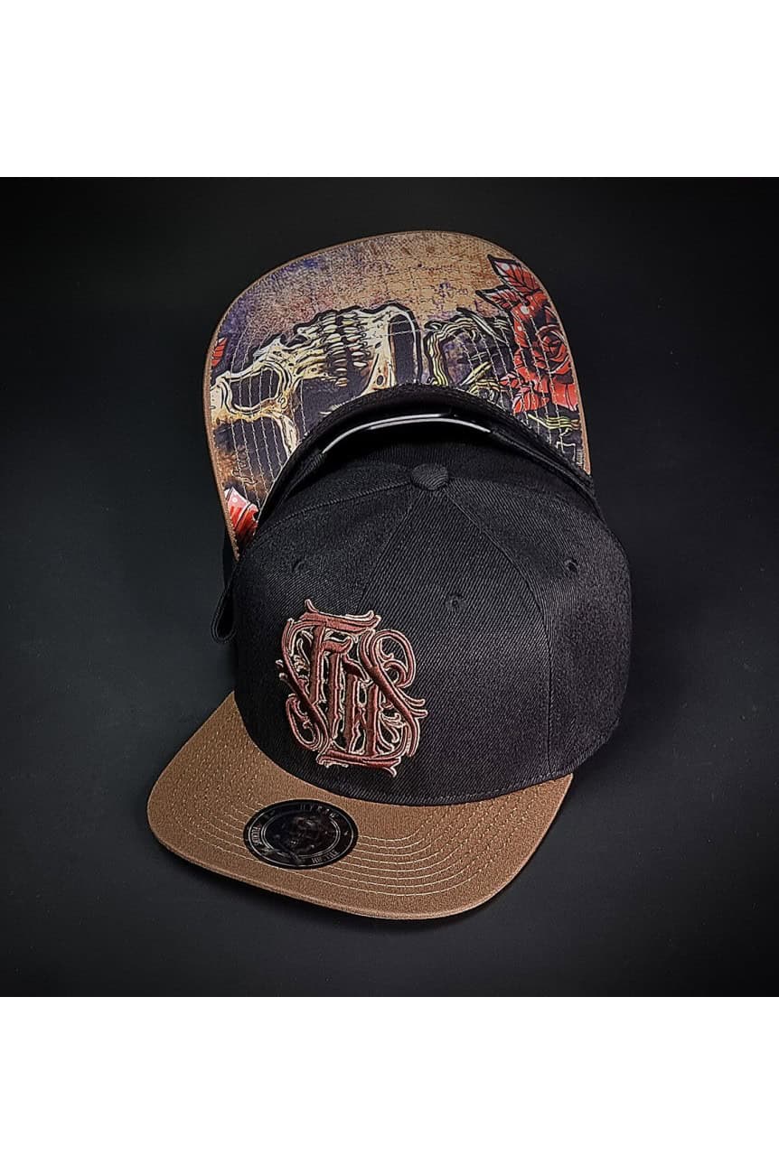 Casquette Hyraw skull and roses