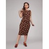 Robe Fourreau Courte à Pois Pour Femme - Modèle Audrey, Neuve Avec étiquettes, Référence AS-5003