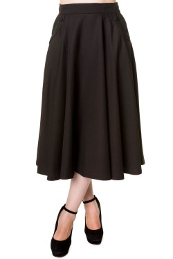 Jupe longue retro noire
