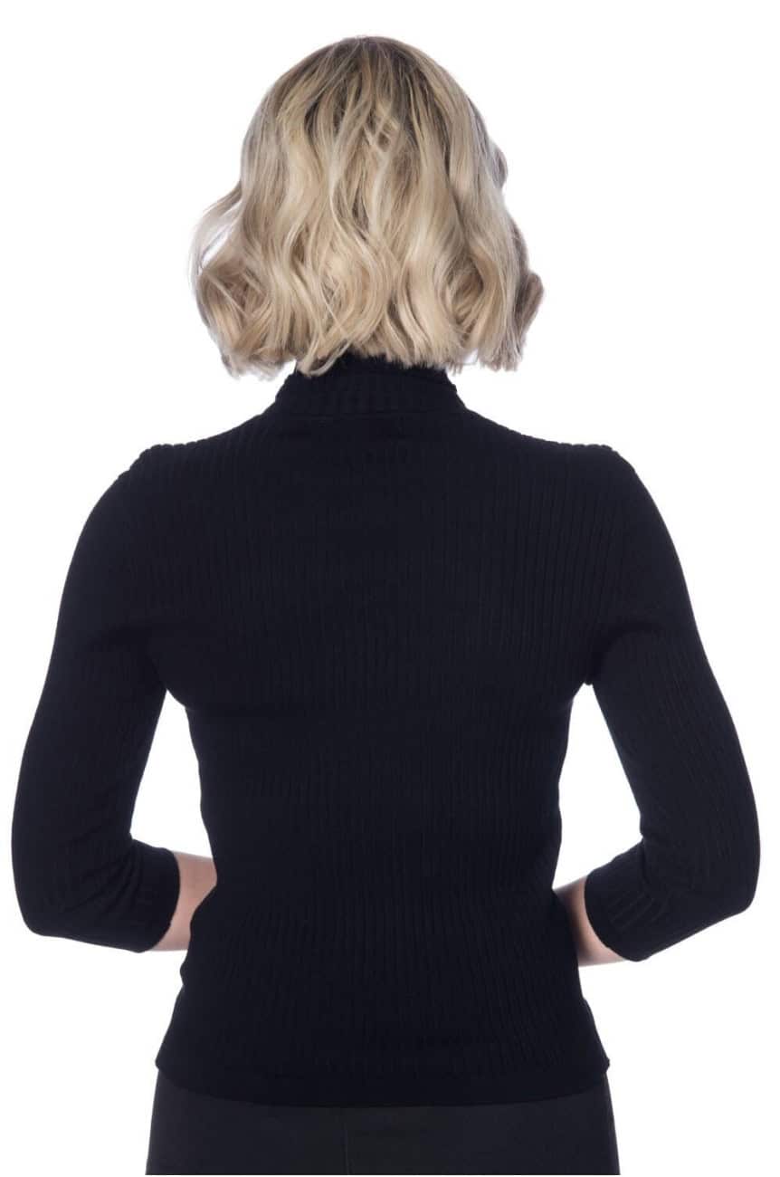 Col roulé femme noir