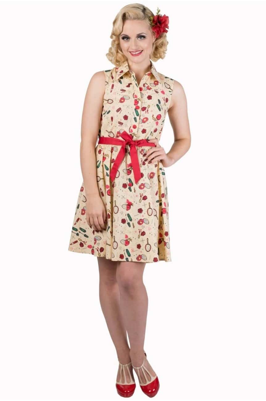 Robe chemise pin-up