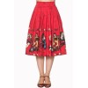 Jupe rouge swing