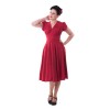 Robe rétro swing rouge année40