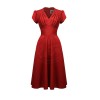 Robe rétro swing rouge année40