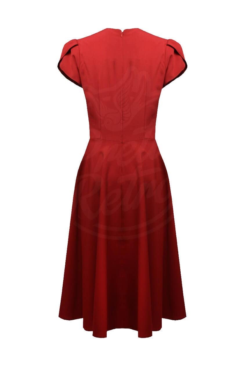 Robe rétro swing rouge année40