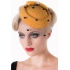 Chapeau vintage moutarde