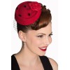 Bibi rouge avec rose