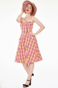 Robe madras rétro
