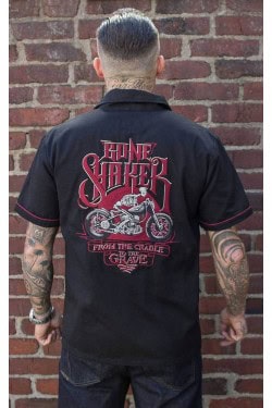 Chemise biker brodée Rumble59