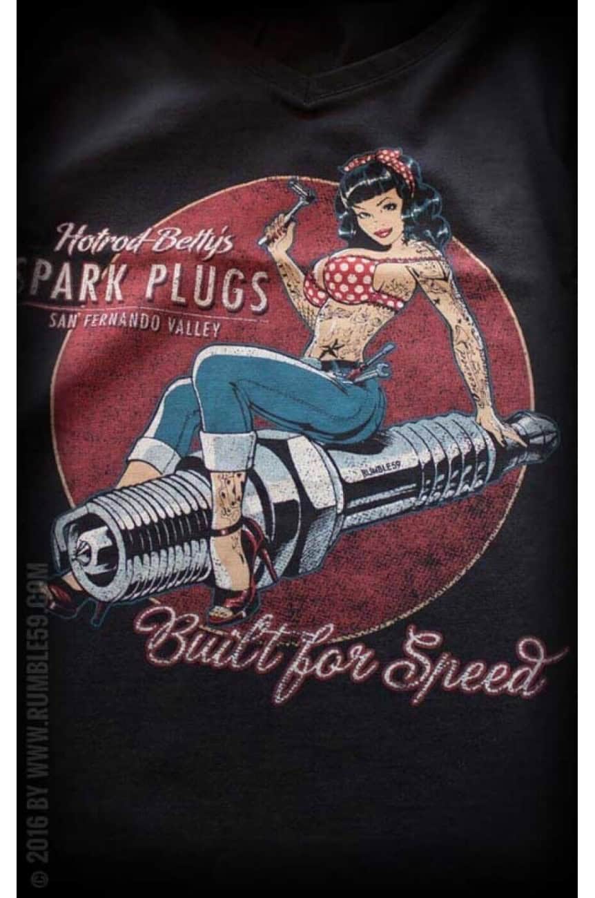 Tee shirt hotrod bettie  Rumble59