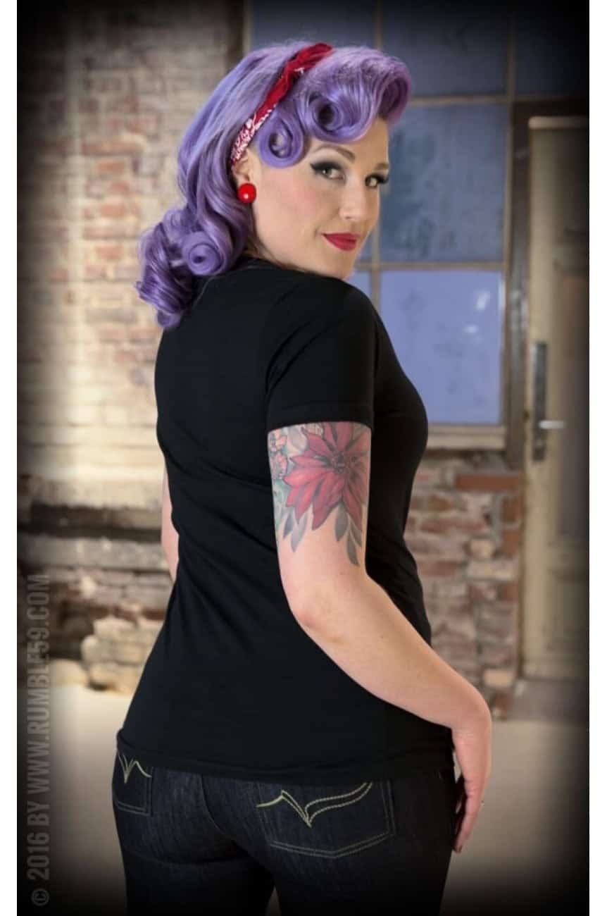 Tee shirt femme col V rumble59