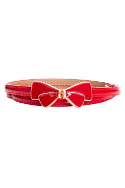 Ceinture retro noeud rouge