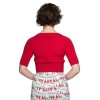 Cardigan rouge court