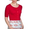 Cardigan rouge court