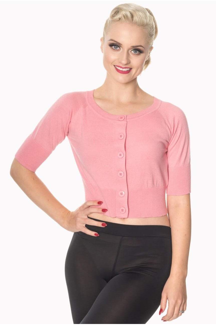 Cardigan pin up rose court