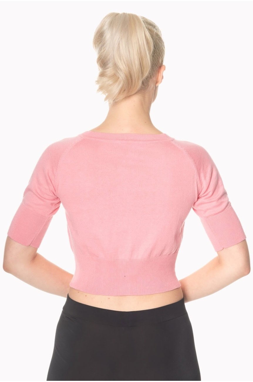 Cardigan pin up rose court