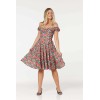 Robe rétro col bateau 1950