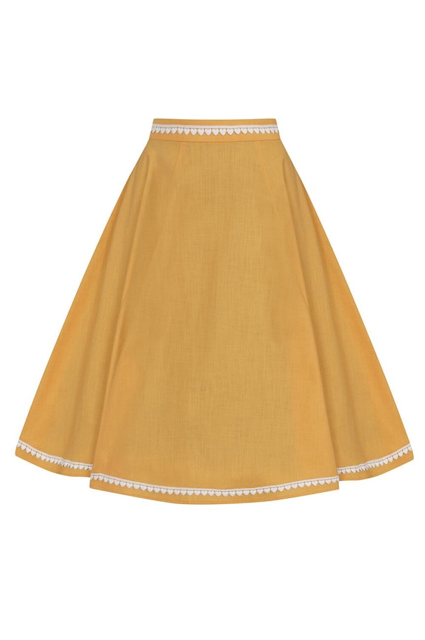 jupe retro swing orange