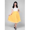 jupe retro evasée orange