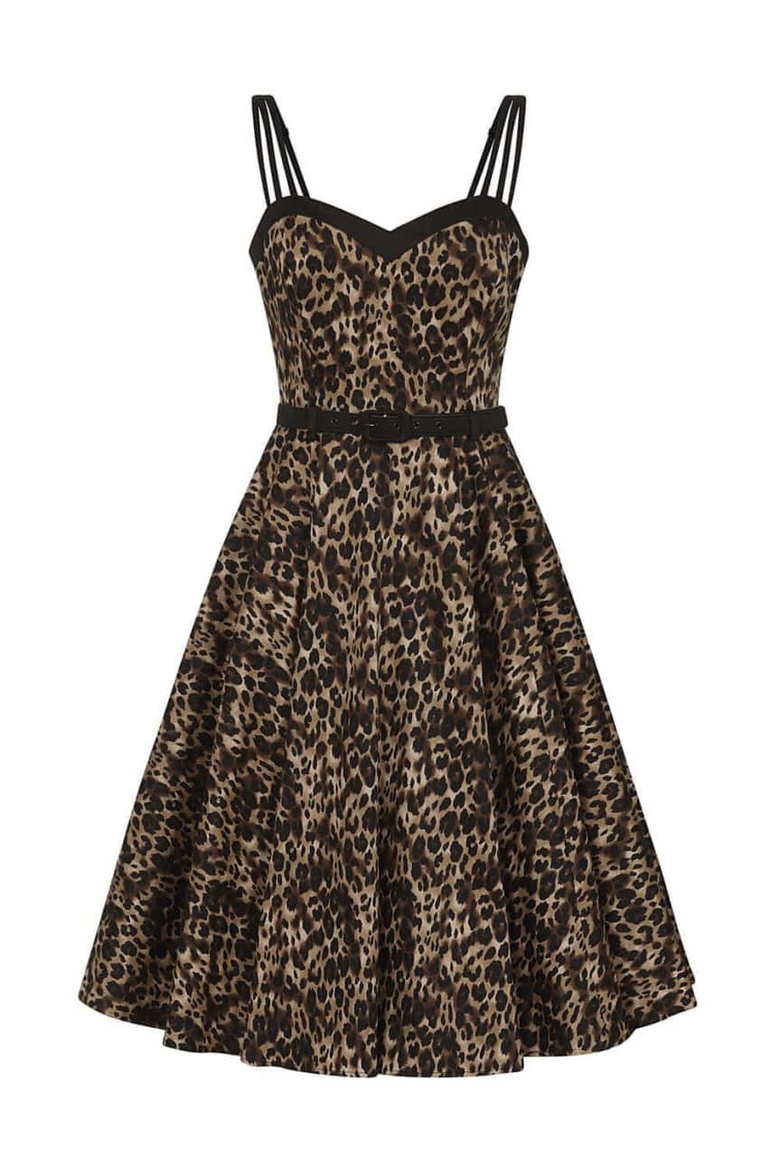 Robe rockabilly leopard