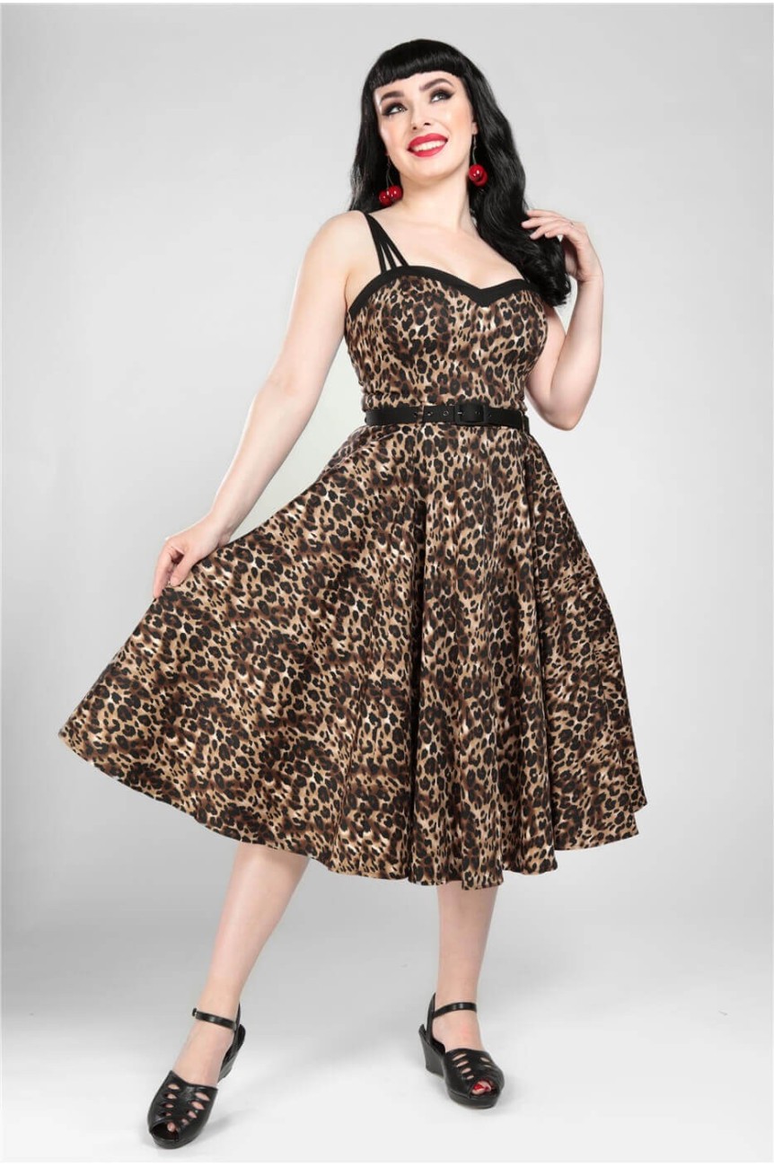 Robe rockabilly leopard