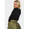 Haut noir vintage manches 3/4