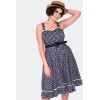 Robe a bretelles vichy noir