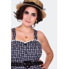 Robe rockabilly vichy noir