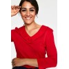 Haut rouge manches 3/4