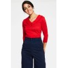 Haut rouge manches 3/4