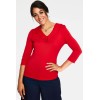 Haut rouge manches 3/4