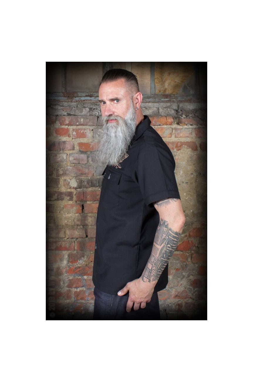 Chemise rock'n roll brodée