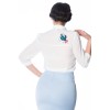 Chemise blanche brodée