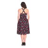 Robe rock'n roll micro et tete de mort